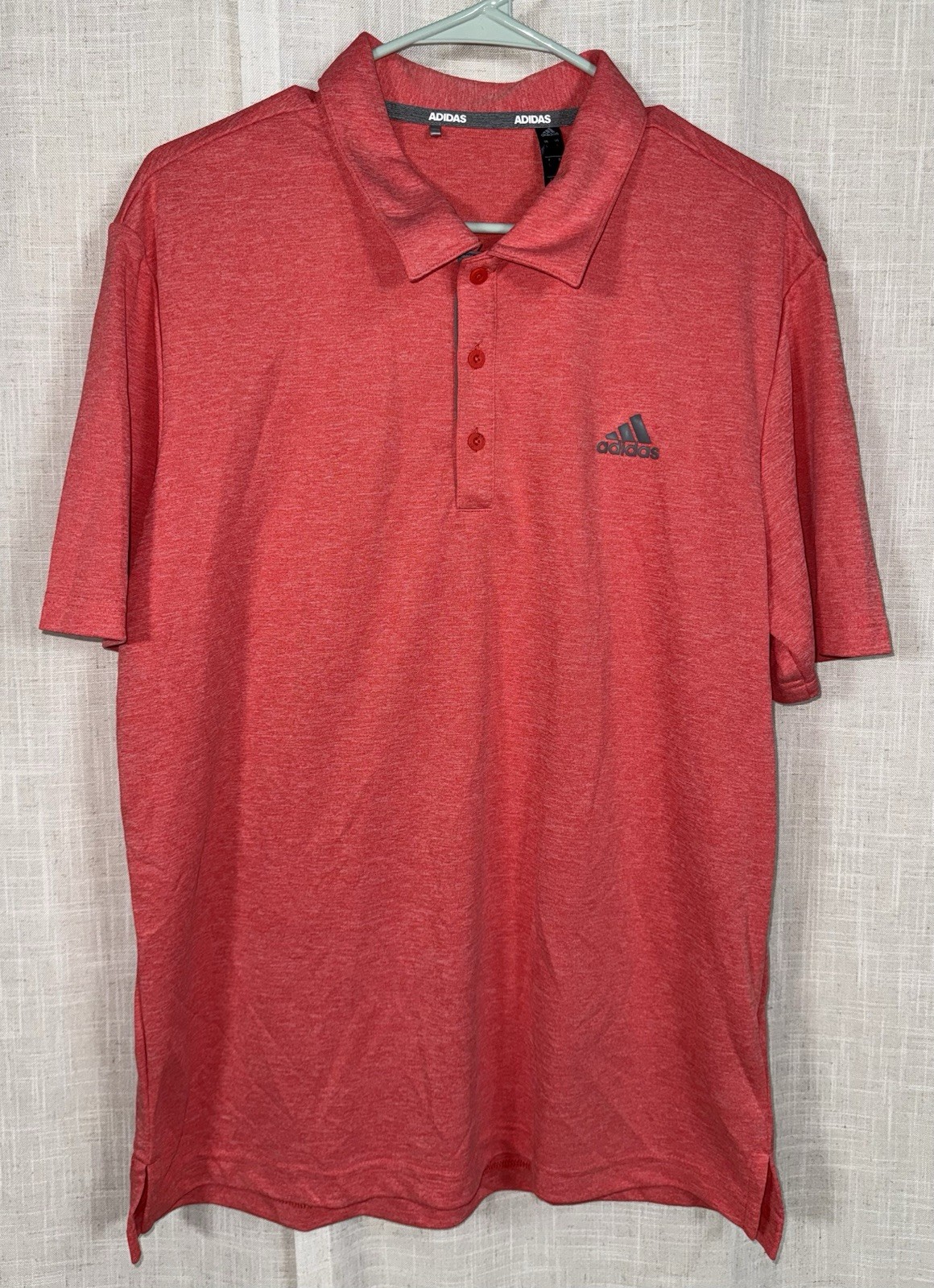 Adidas Men’s L Large Golf Polo Collared Short Sleeve Shirts Lot of 2