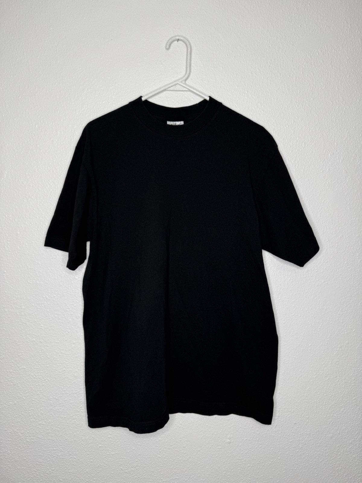 Shaka Wear 7.5 oz Max Heavyweight Short Sleeve T-Shirt Black Crewneck Size L