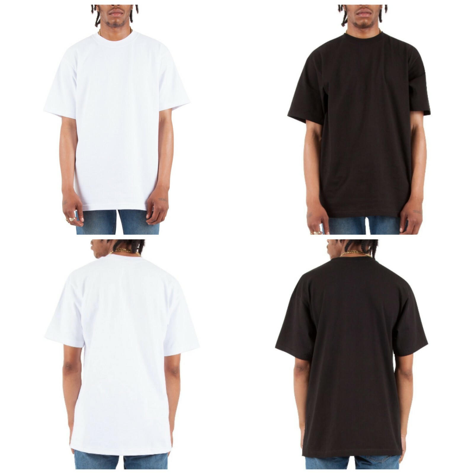NEW SHAKA WEAR 7.5oz SUPER MAX HEAVY WEIGHT CLASSIC BOXY MEN’S PLAIN TSHIRT TEE
