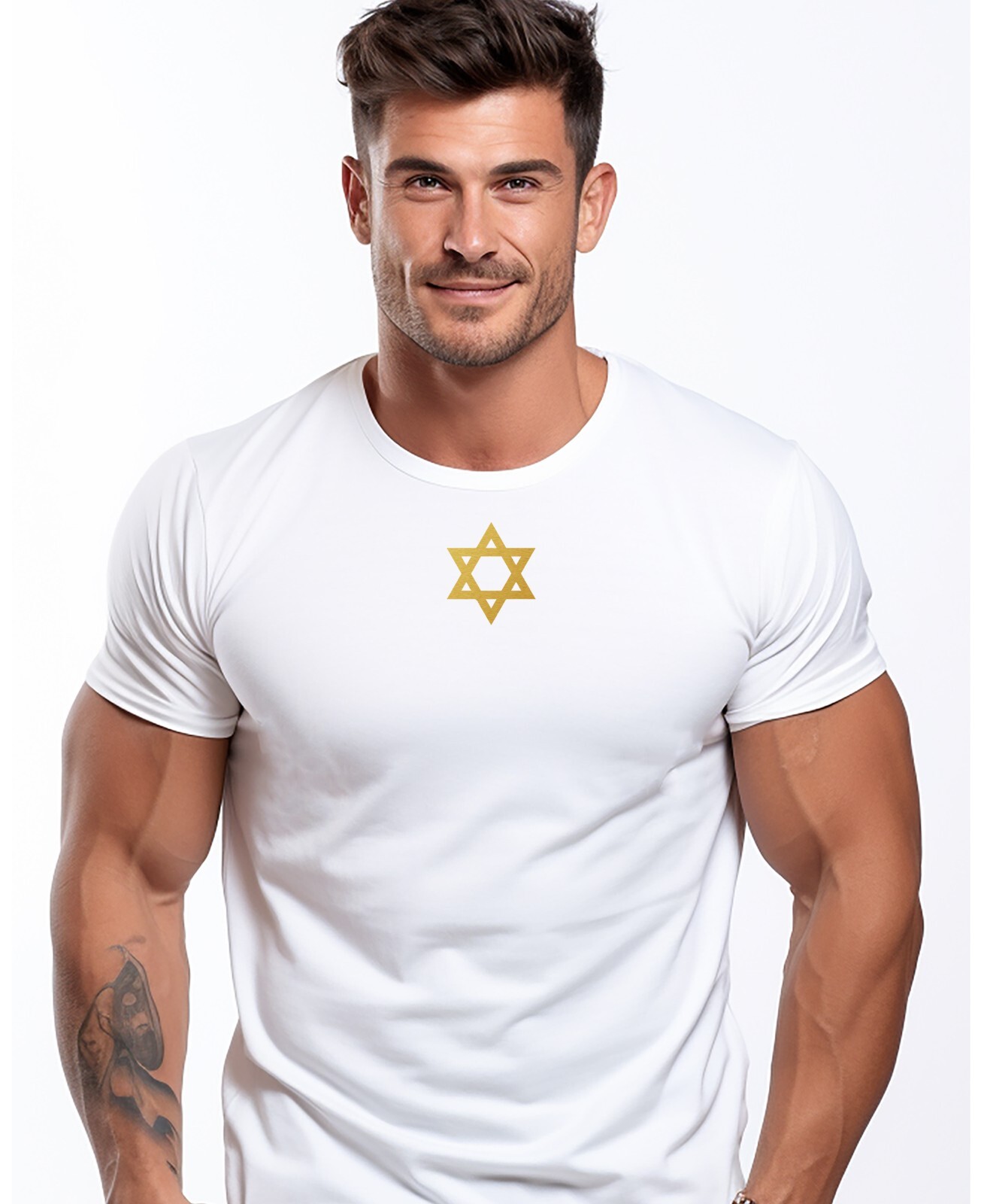 Israel T shirt Israeli T shirts Golden Star of David Patriotic Israeli Army Tee