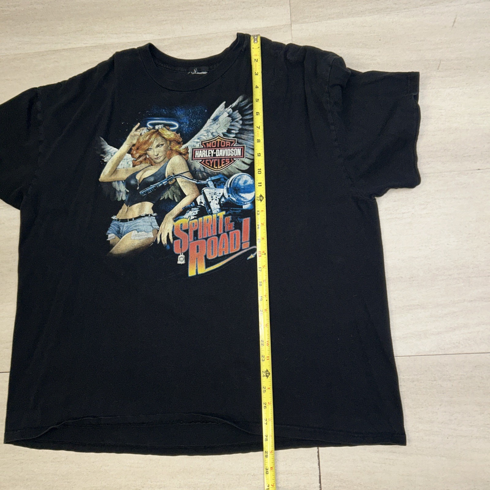 Vintage Y2k Harley Davidson Tee Shirt Size 2XL(?) Pin Up See Pics For Size