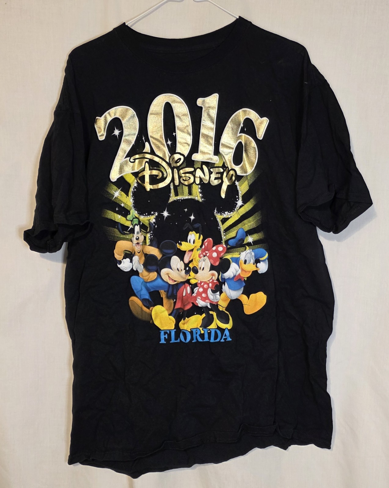 “DISNEY FLORIDA 2016 Mickey Mouse and Friends Family Vacation Men’s XL