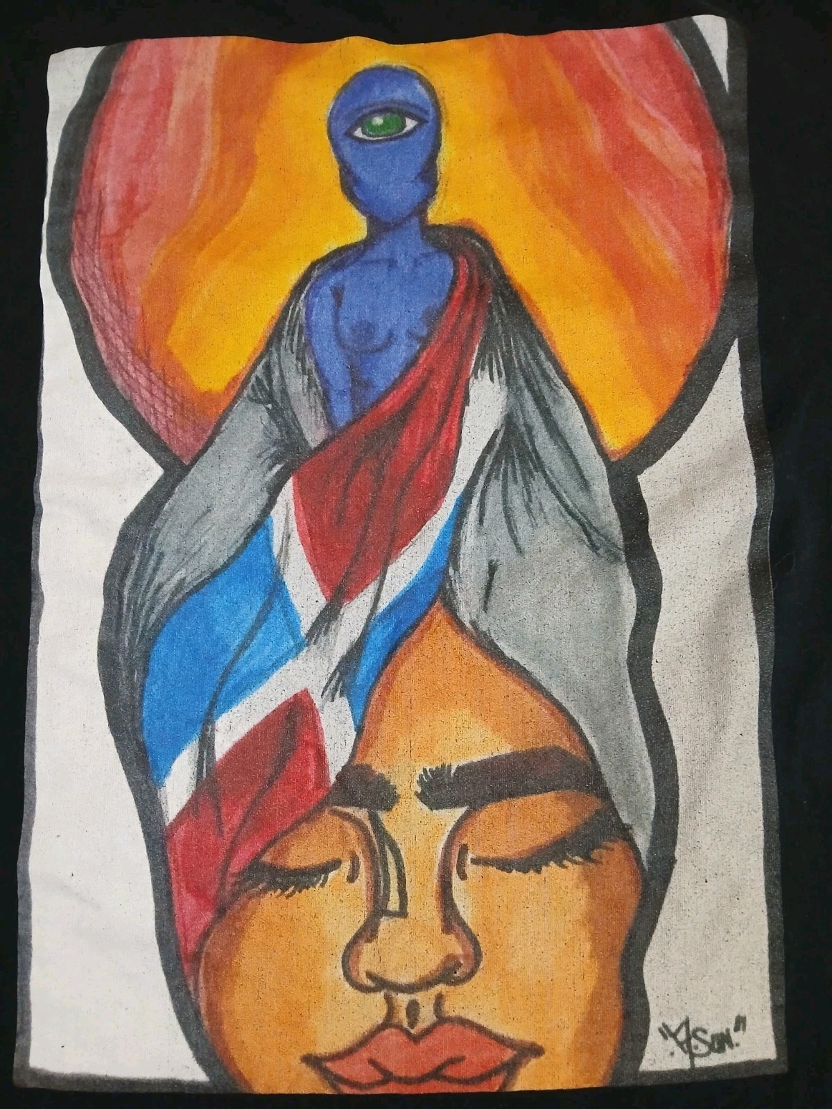 Dominican Republic T-Shirt Size XL Dominican Pride Flag Art Caribbean Shirt