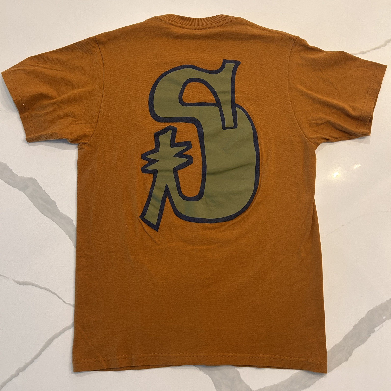 Stüssy Funky S T-Shirt Brown/Olive. S