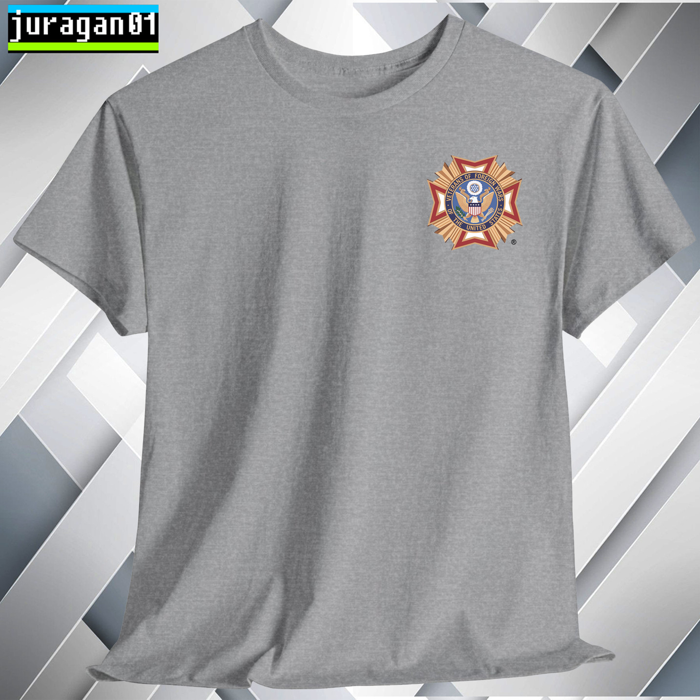 VFW Veterans of Foreign T-Shirt Black Navy White Grey Red Orange Choco S to 5XL