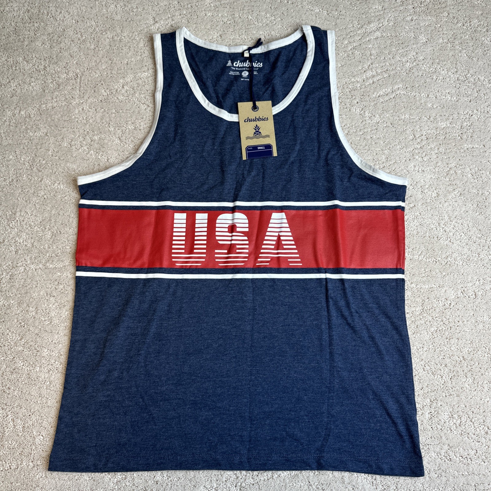 Men’s NEW Chubbies Size Small Muscle Tank Top USA