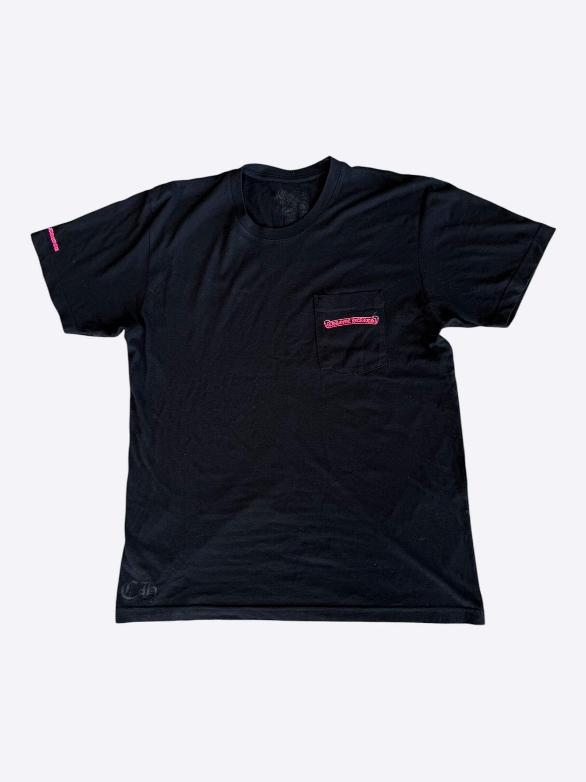 Chrome Hearts Black & Pink Logo T-Shirt