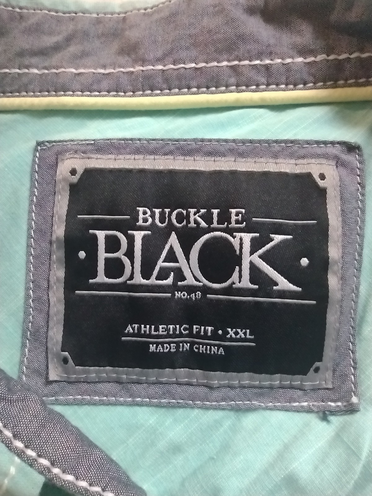 BKE Buckle Black Mens XXXL / 3XL Short Sleeve Button Up Western Shirt Athletic
