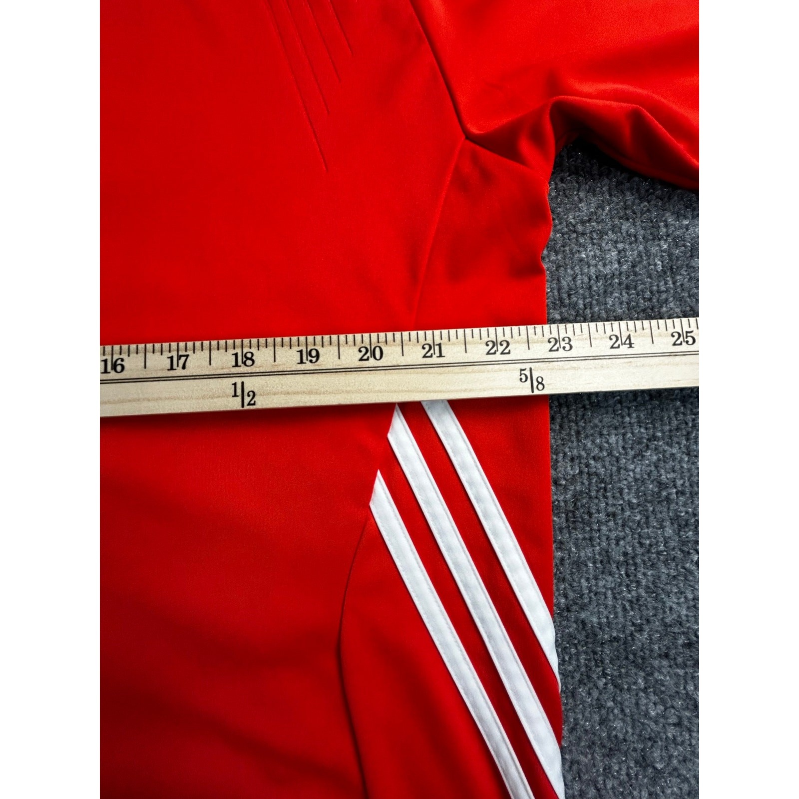 Adidas ClimaLite Men’s XL Orange Performance Athletic Training Shirt 3 Stripe