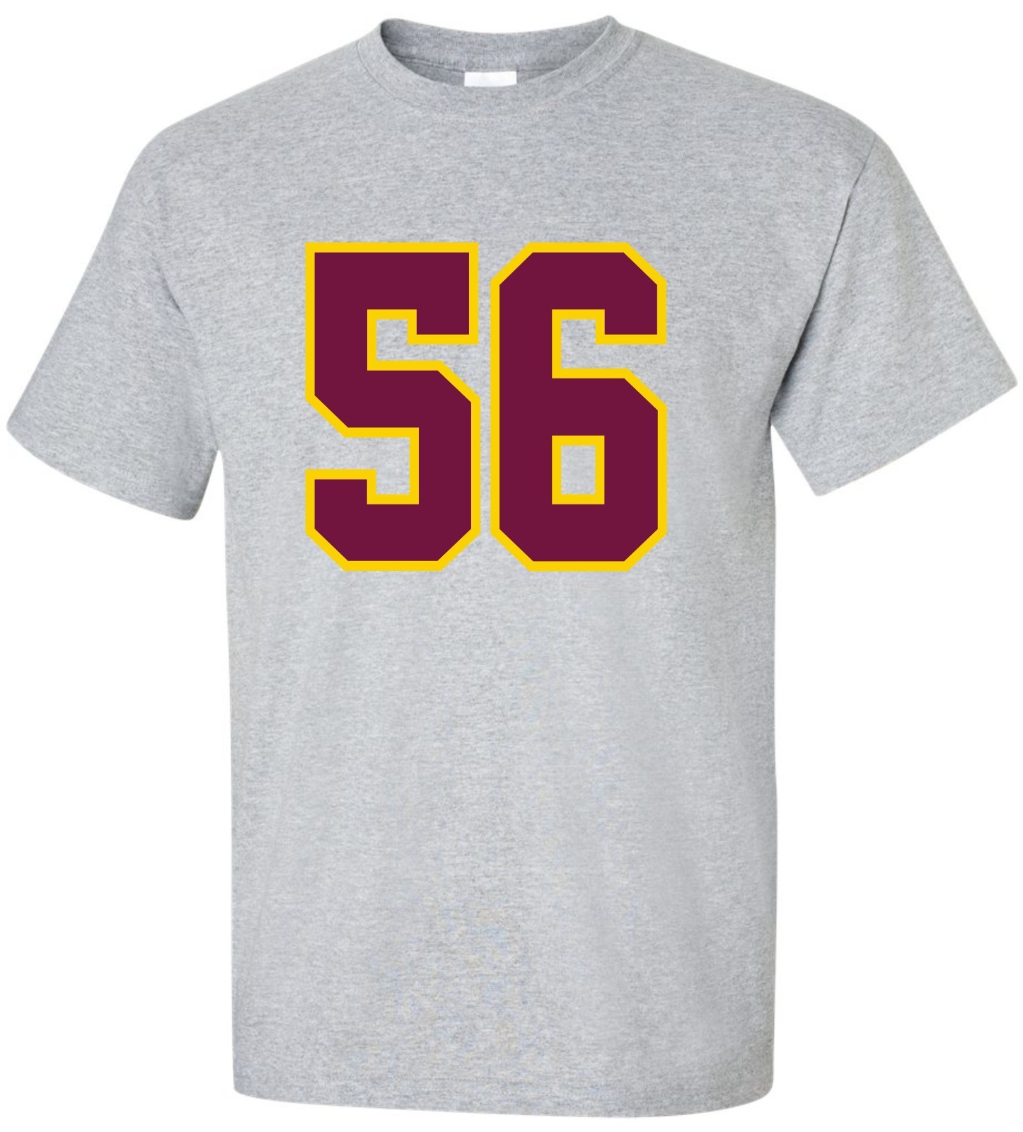 Custom “ANY Number” T-Shirt 2 Color # football hockey lacrosse basketball league