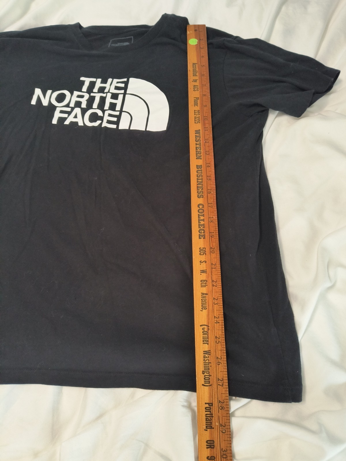 The North Face Men’s XL T-shirt Black Lightweight Cotton White Logo