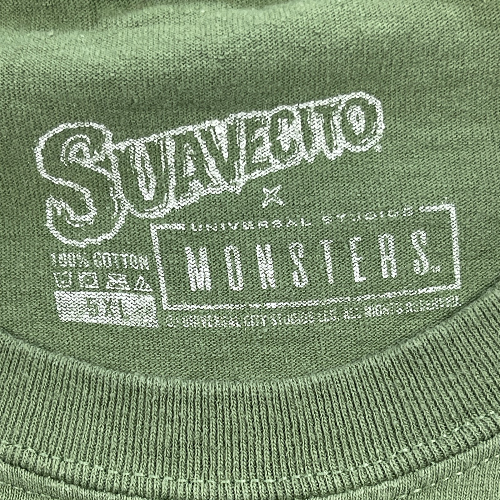 Suavecito Pomade Universal Monsters T-Shirt Mens 5XL Green Cotton Graphic Casual
