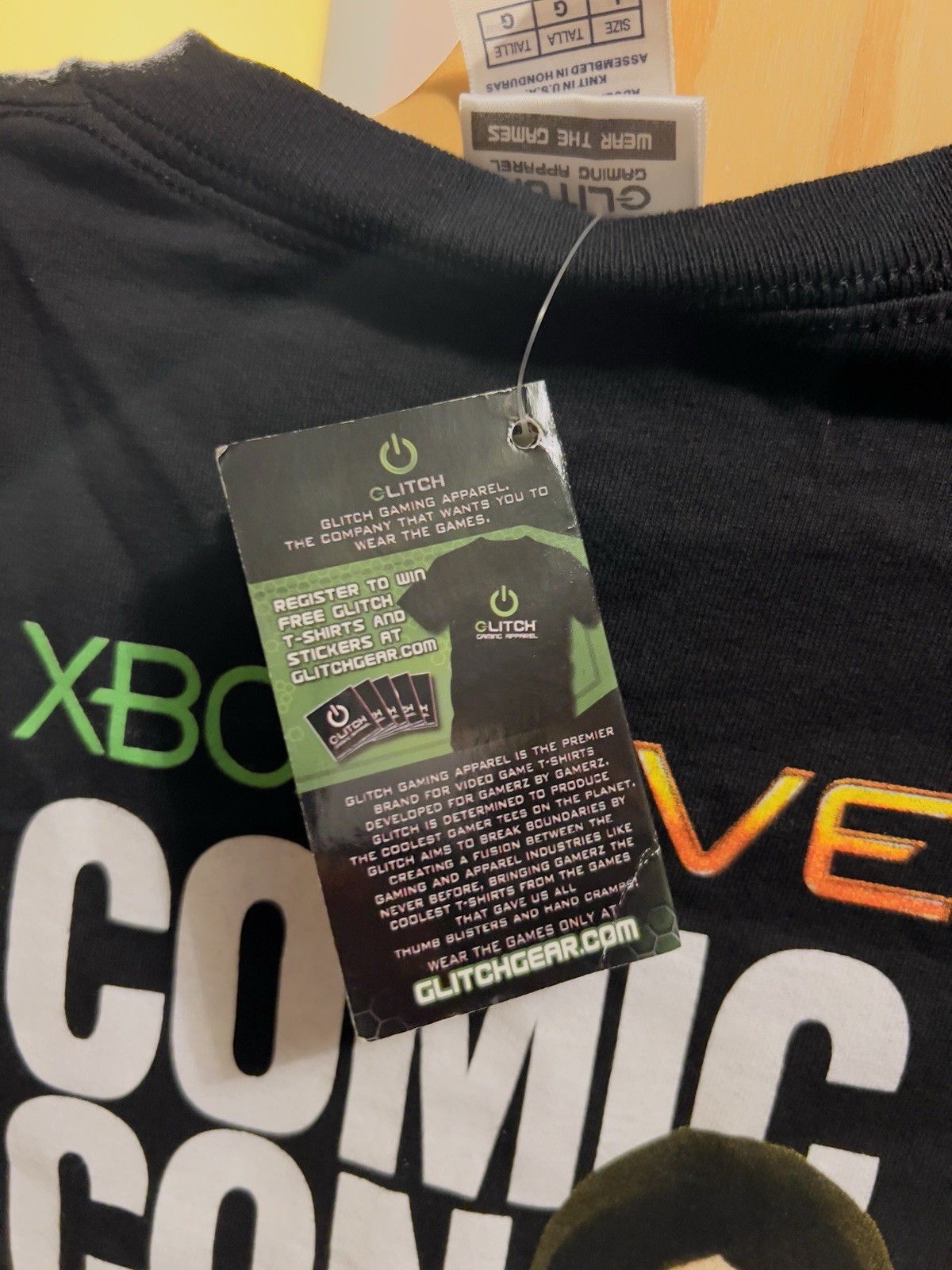 XBox Live Comic Con 2009 Tee – Black T Shirt Large