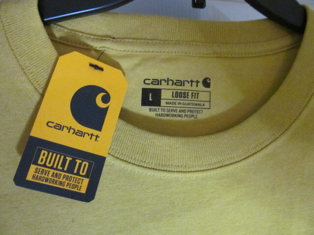 Carhartt Mens Loose Fit Heavyweight SS Pocket Tee, Yellow Size M,L,XL,2XL