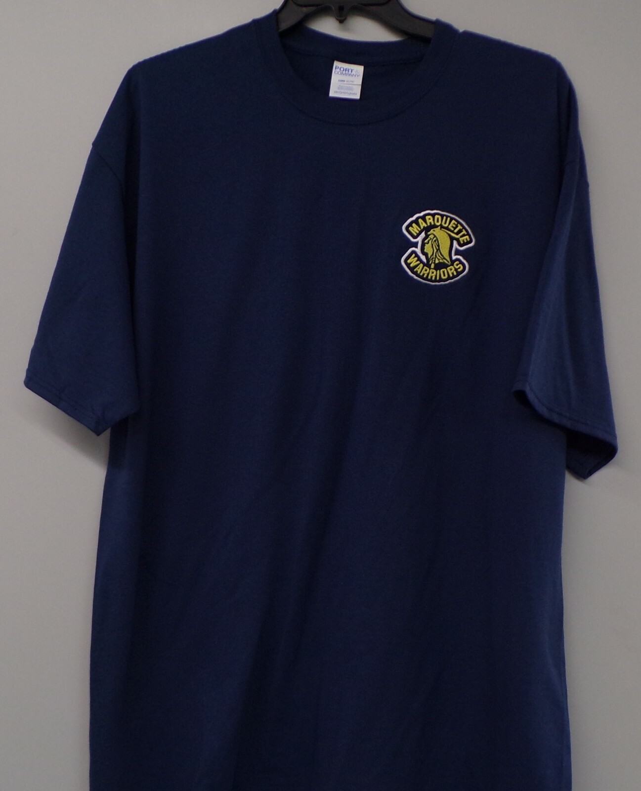 Marquette Warriors Banned Logo Embroidered T-Shirt S-6X, LT-4XLT New