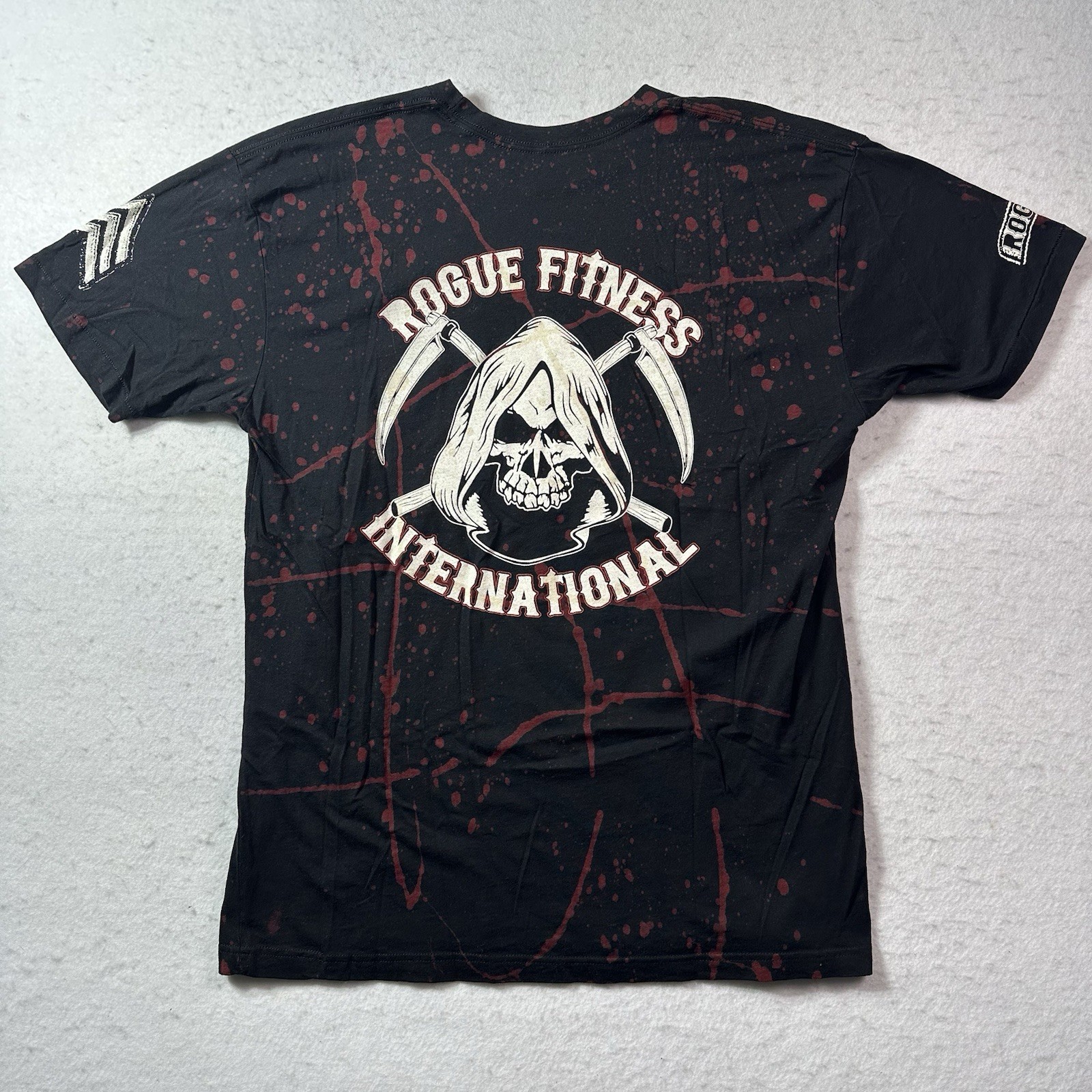 Vintage Rogue Fitness Crossfit Halloween 2021 Grim Reaper Gym Wod T-Shirt Size L