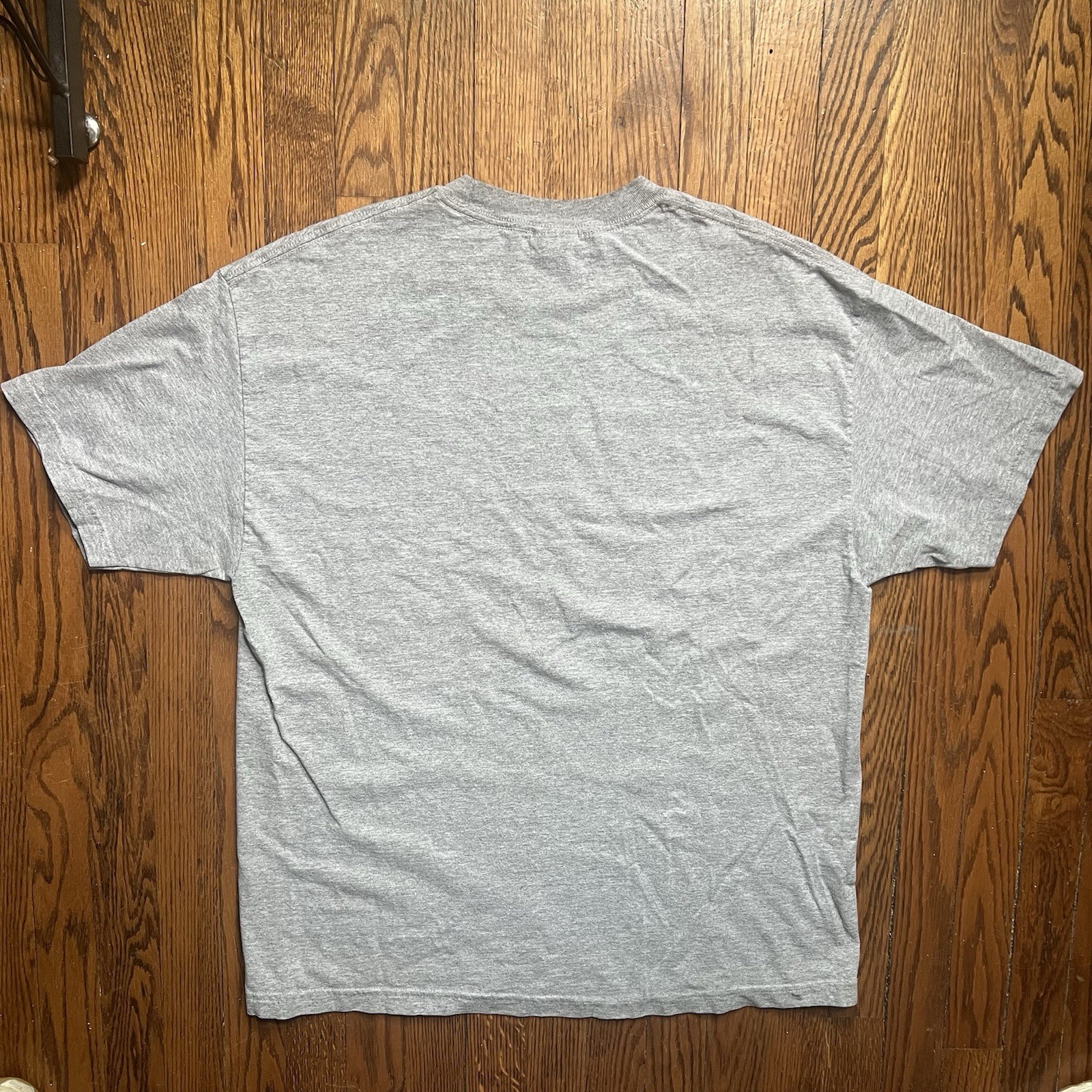 Nike Men’s Gray Solid Logo Crew Neck Short Sleeve Cotton Knit T-Shirt Size XL