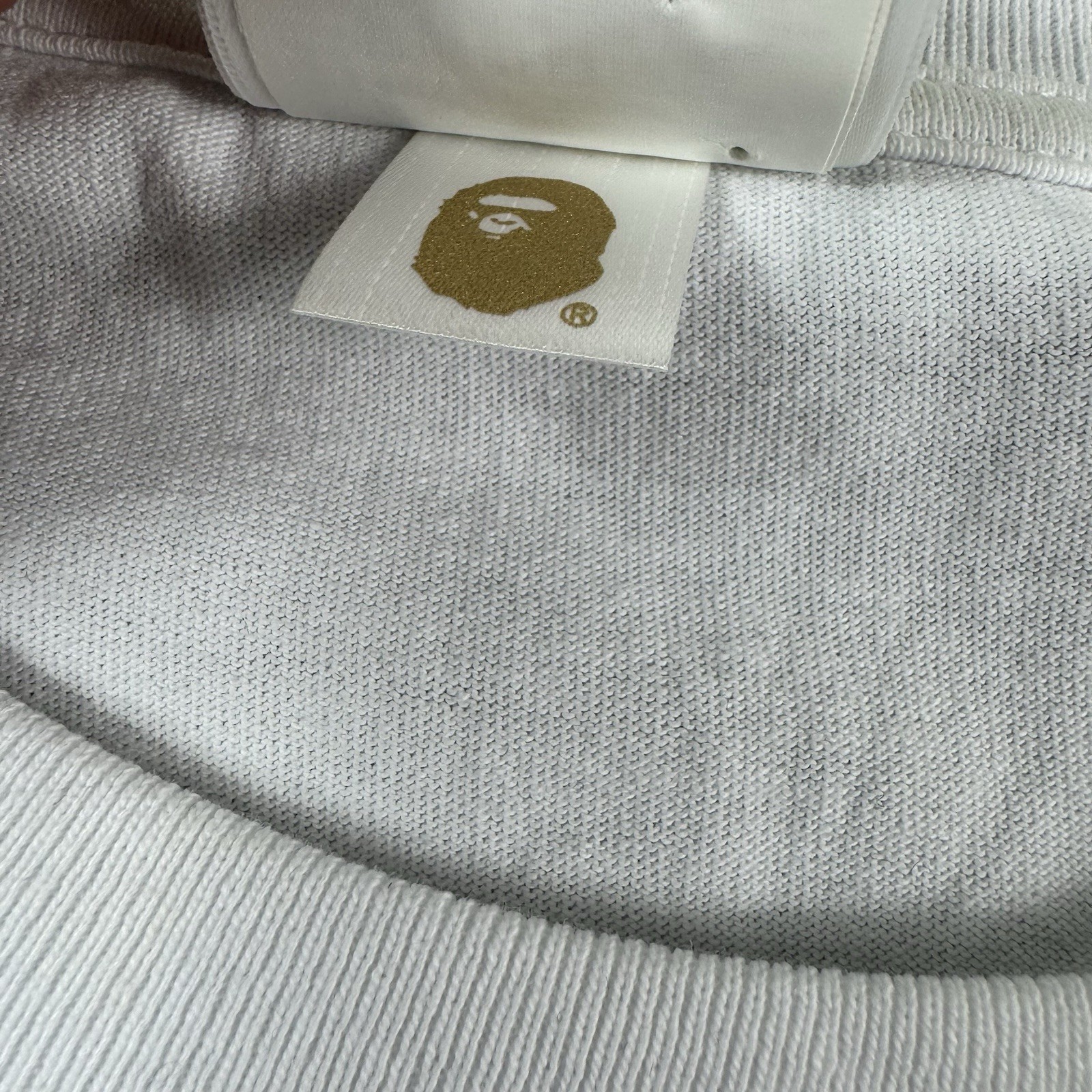 A Bathing Ape White Blue Camo Baby Milo Graphic Cotton T Shirt Size XL