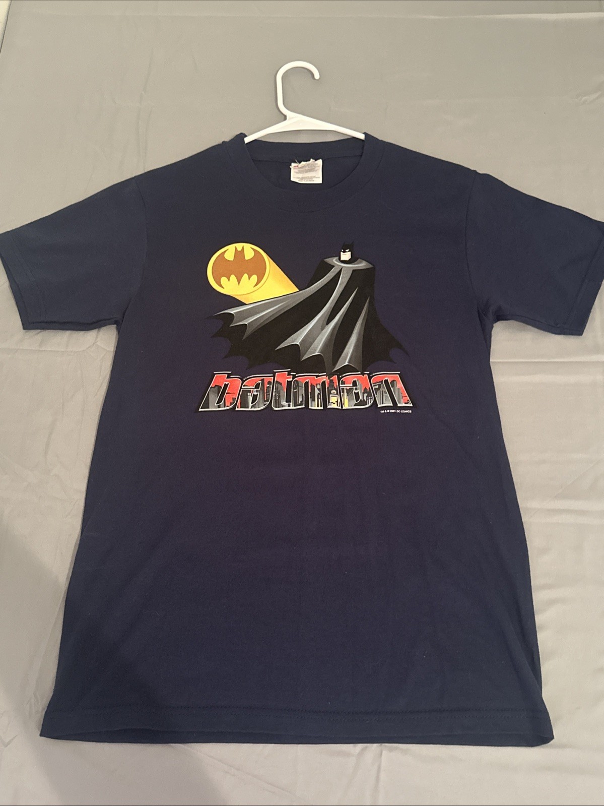 *DEADSTOCK* 2001 Vintage Batman Shirt DC Comics Adult Small