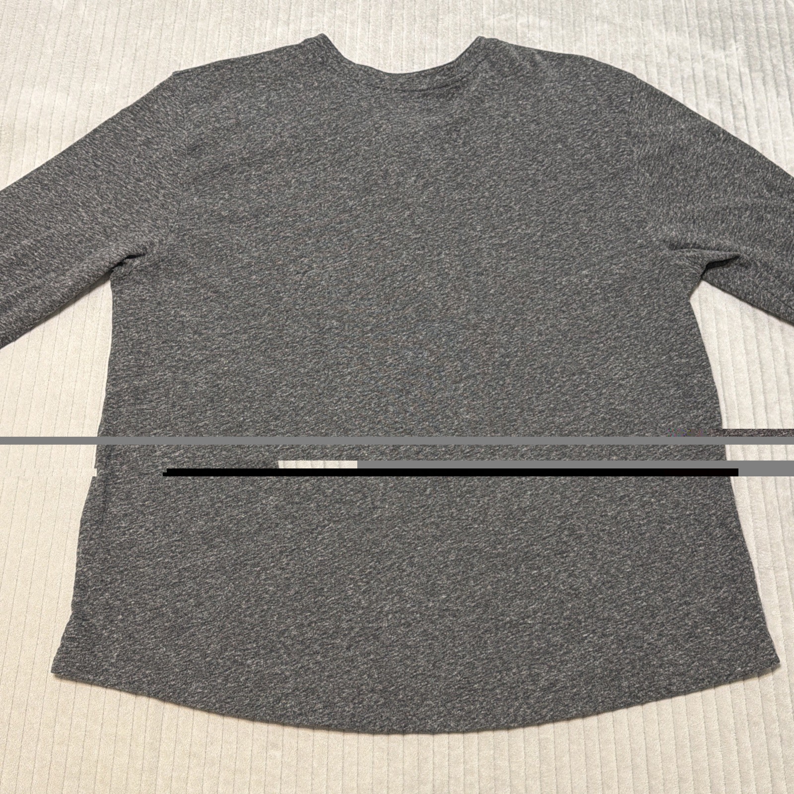 Tecovas Henley Shirt Mens Medium M Charcoal Gray Long Sleeve Heather Western