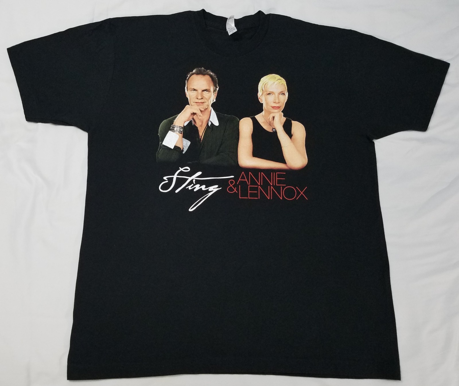 Vintage 2004 Sting Annie Lennox Sacred Love World Tour shirt size XL