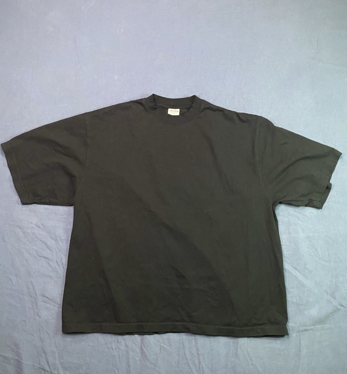 Shaka Wear Super Max Heavy Drop Shoulder Tee Black Garment Dye L Streetwear NWOT
