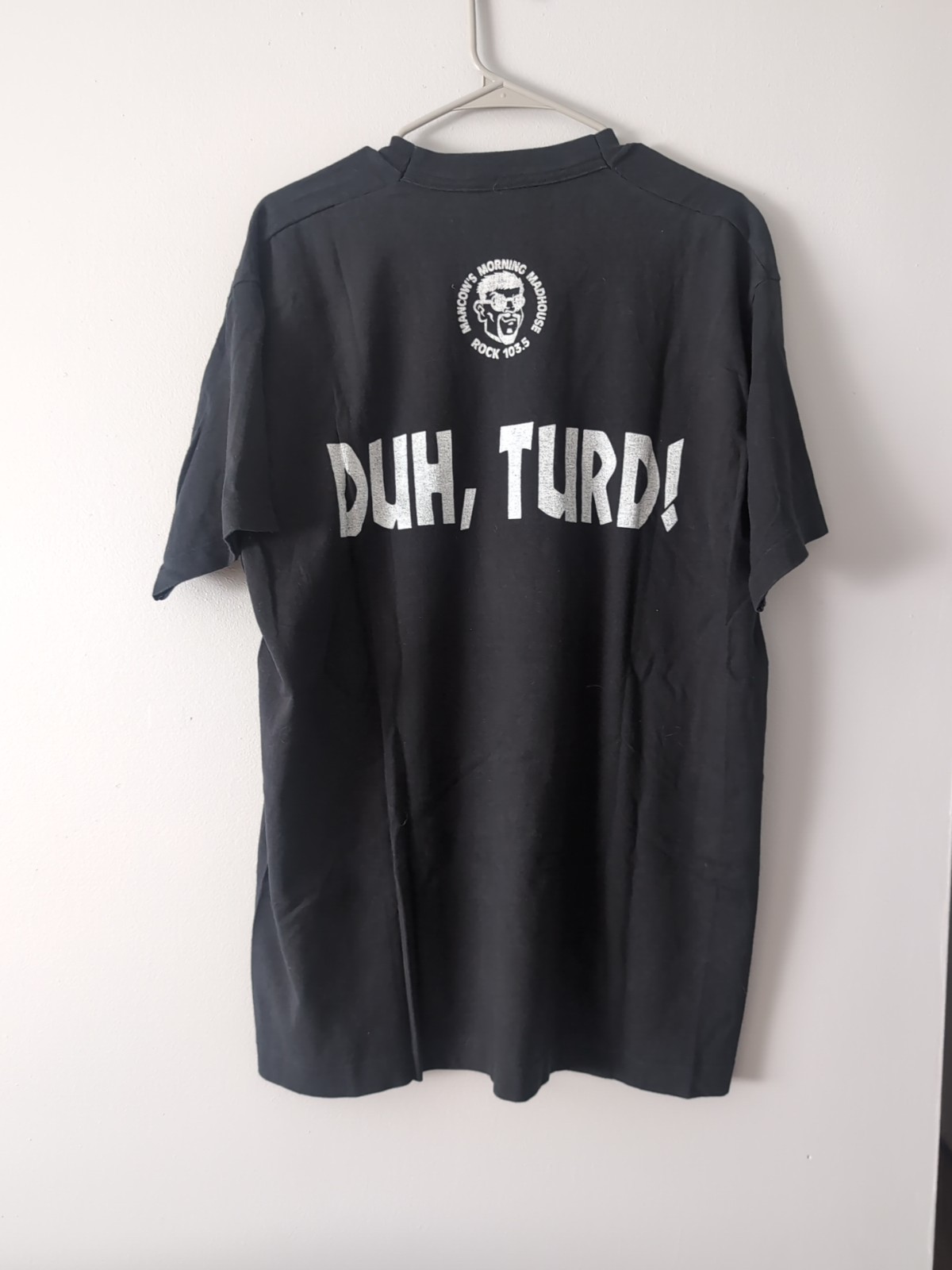 Vtg Mancow Muller XL T-Shirt Rock 103.5 Q101 Radio Turd The Bartender