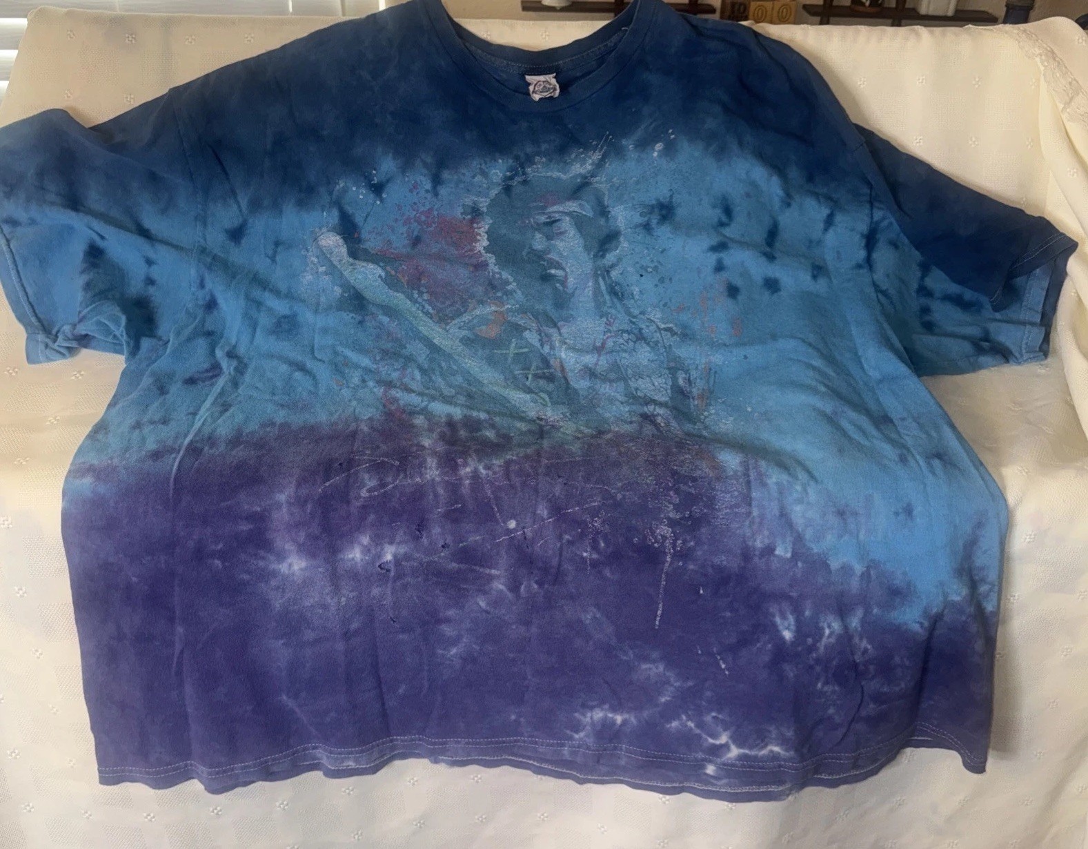 Rare 🔥Vintage Jimi Hendrix Tie-Dyed T-Shirt XXL