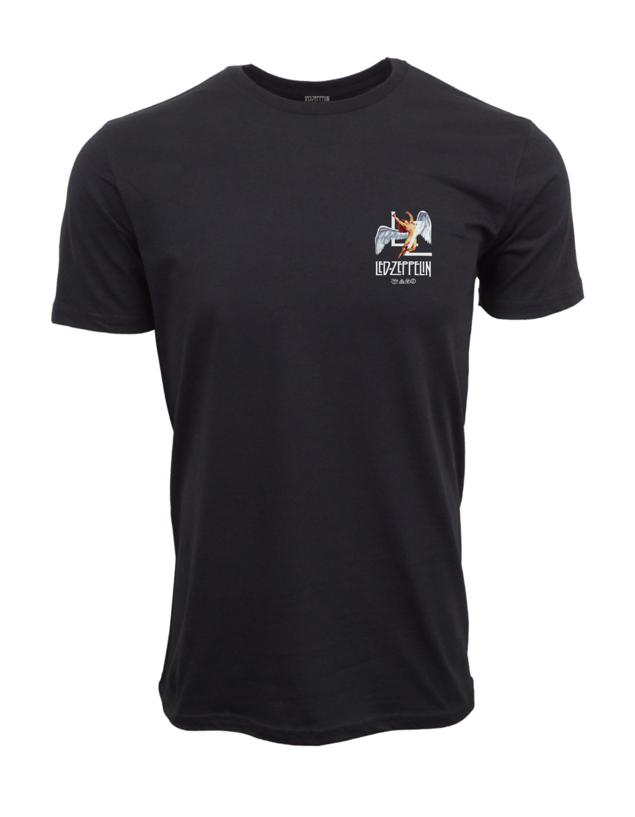 LED ZEPPELIN LCARUS BLACK GRAPHIC T SHIRT