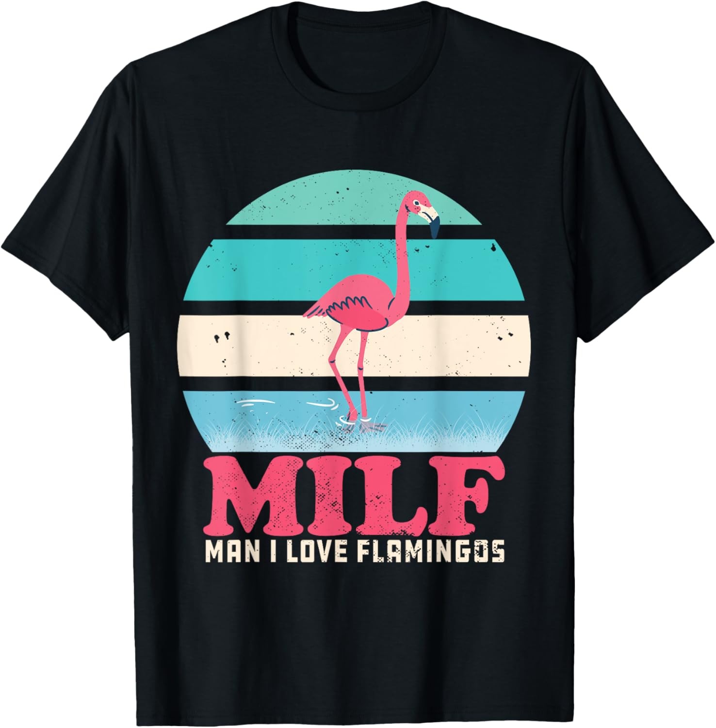 I Love Flamingos Vintage T-Shirt