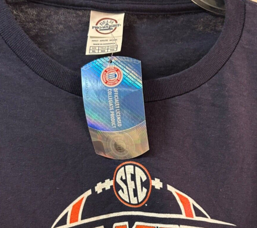 Men’s Auburn 2013 SEC Championship Long Sleeve T Shirt Size XL