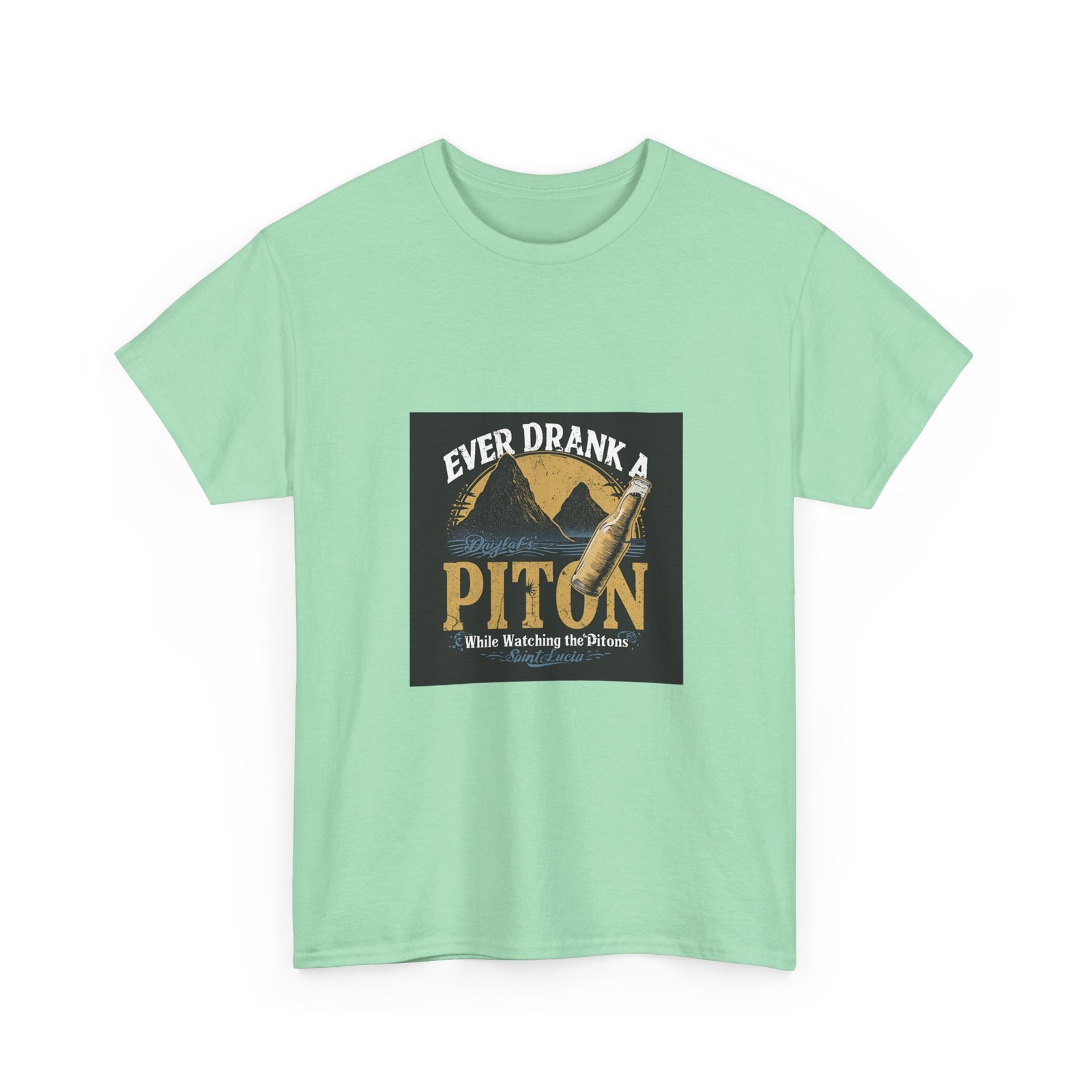 Ever Drank a Pitón Tee Unisex | Snake Illustration, Vintage Style St Lucia