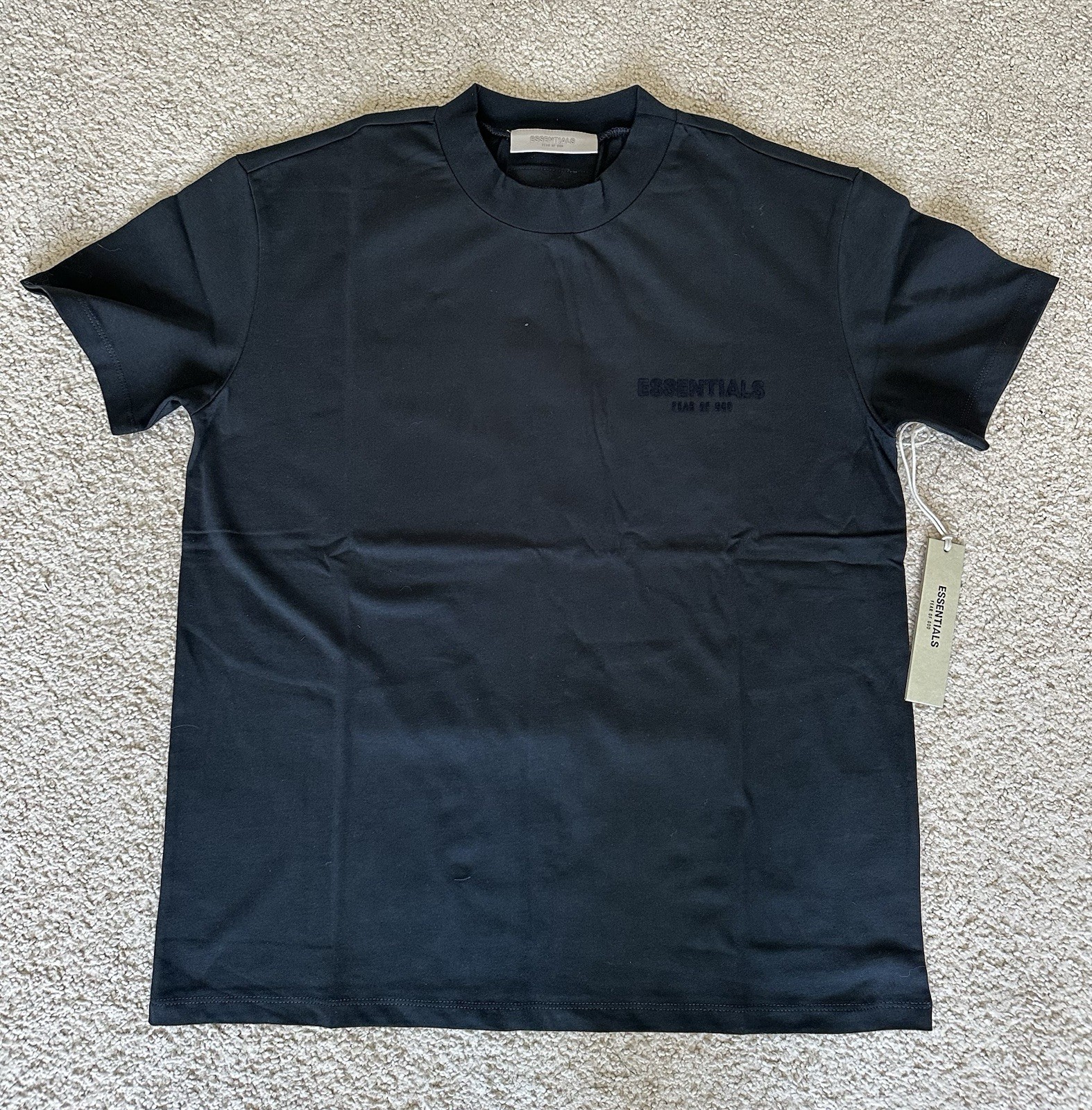Size Large Black Stretch Limo Fear of God Essentials T-Shirt New Tags