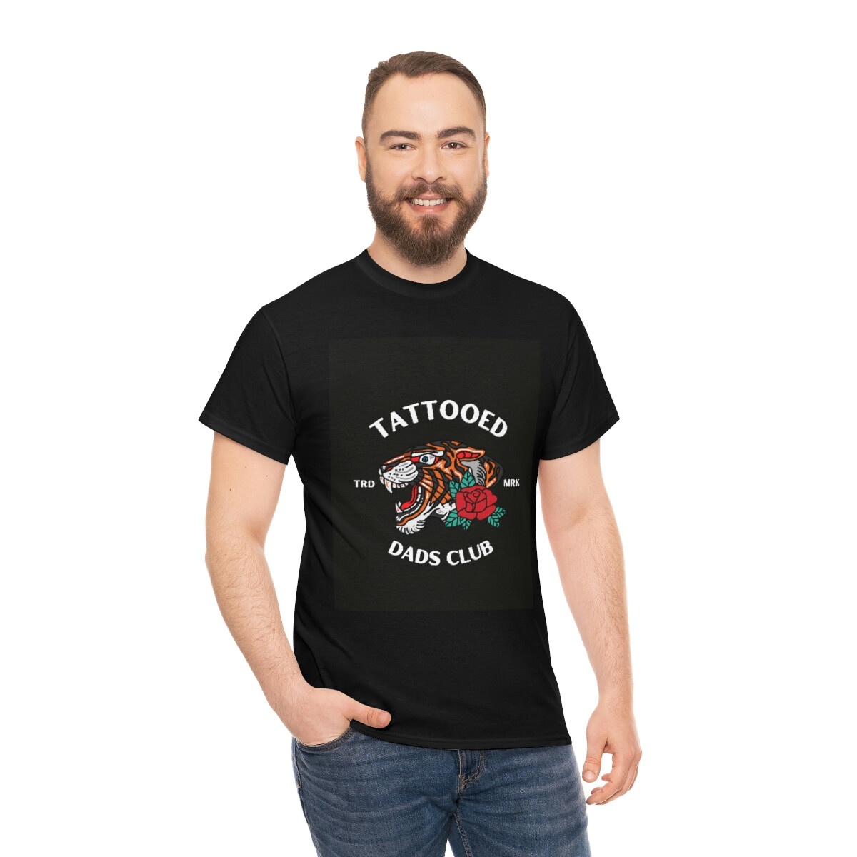 Tattooed Dads Club Heavy Cotton Tee, Great Gift for Tatted Dads!