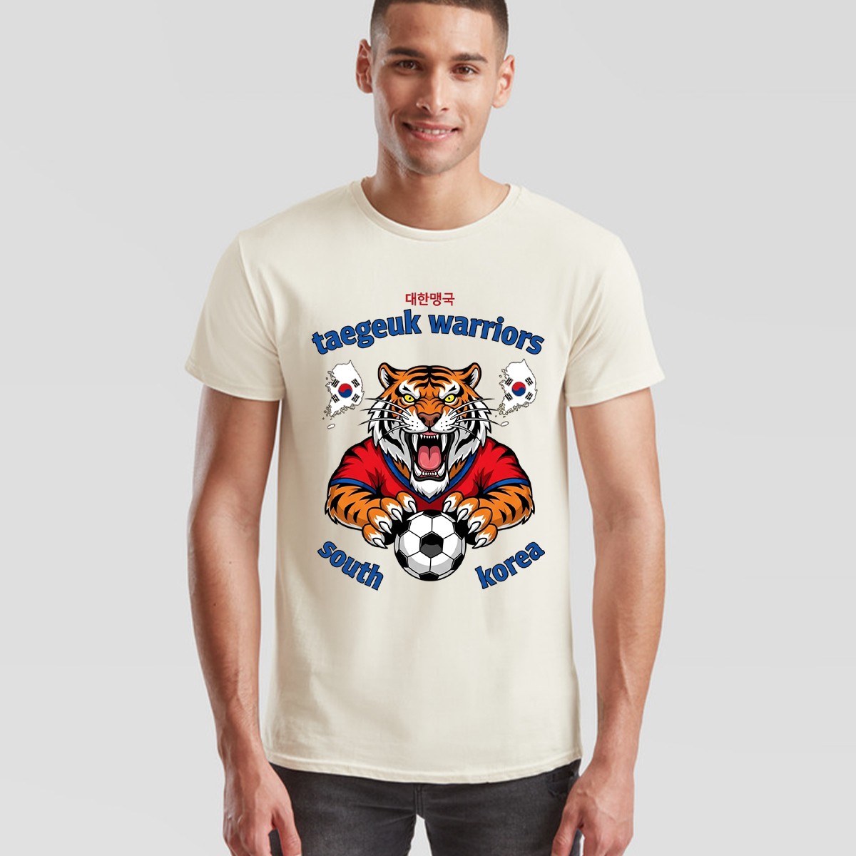 South Korea Unisex Football T Shirt Country Pride Soccer Fan Mens Womens Tee