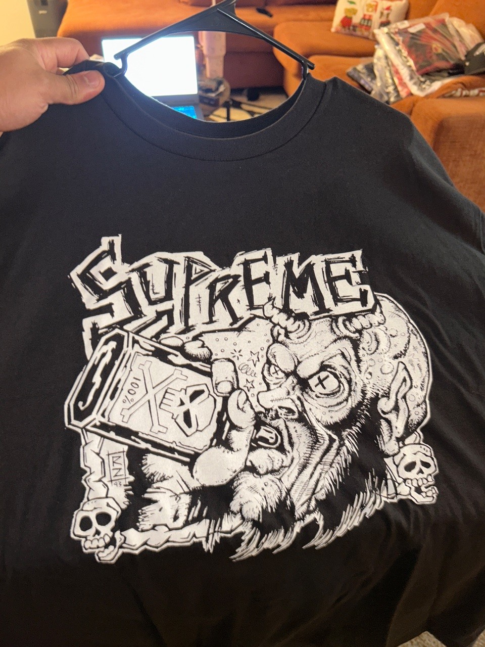 Supreme This Is What You Need Tee (Rob Zombie) Black/White Size XXL
