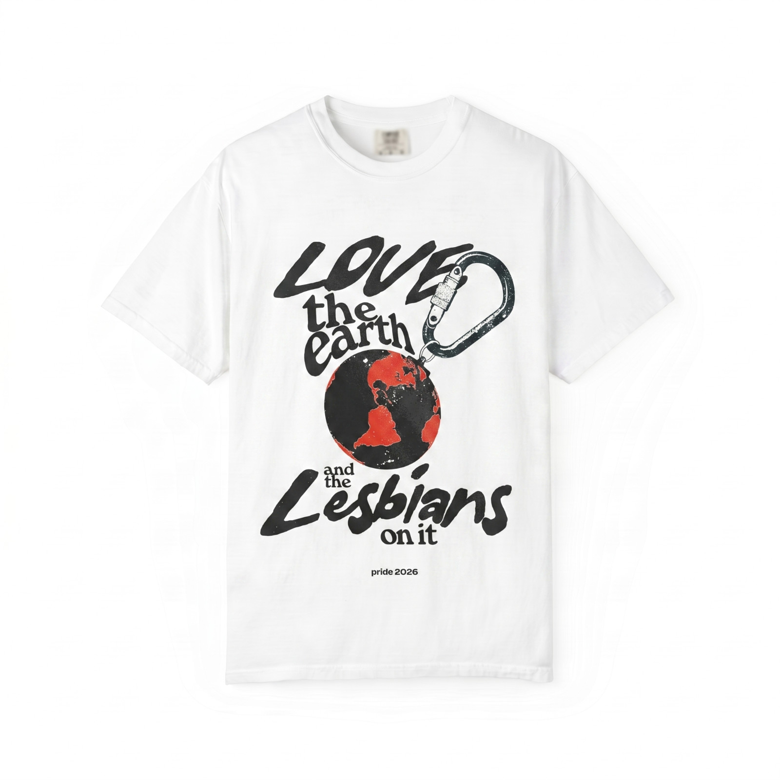 Love The Earth Lesbians Vintage WLW 90s Queer Pride Graphic Gift Unisex T Shirt