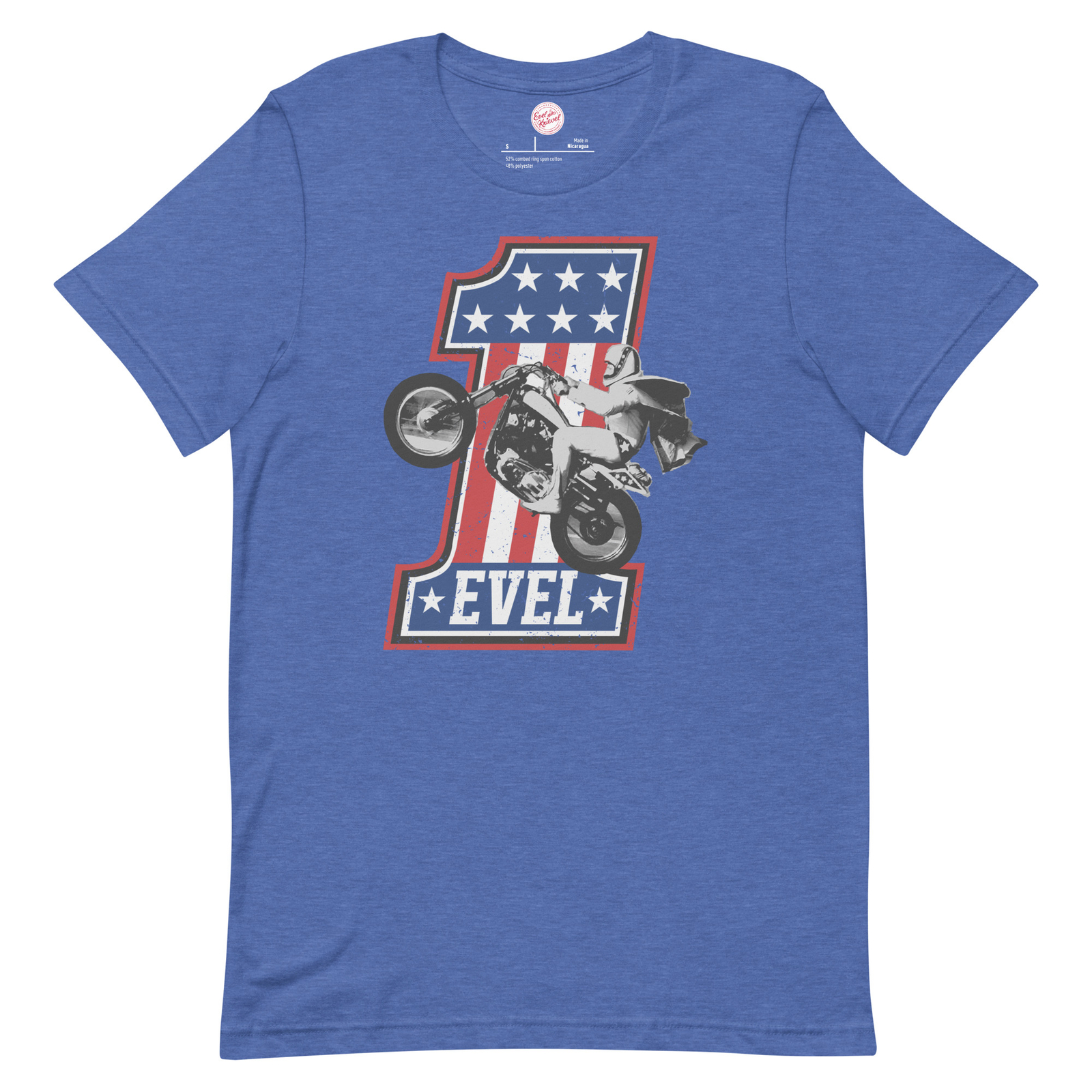 Evel Knievel-Join Our Team #1 Blue Sizes S – 4XL