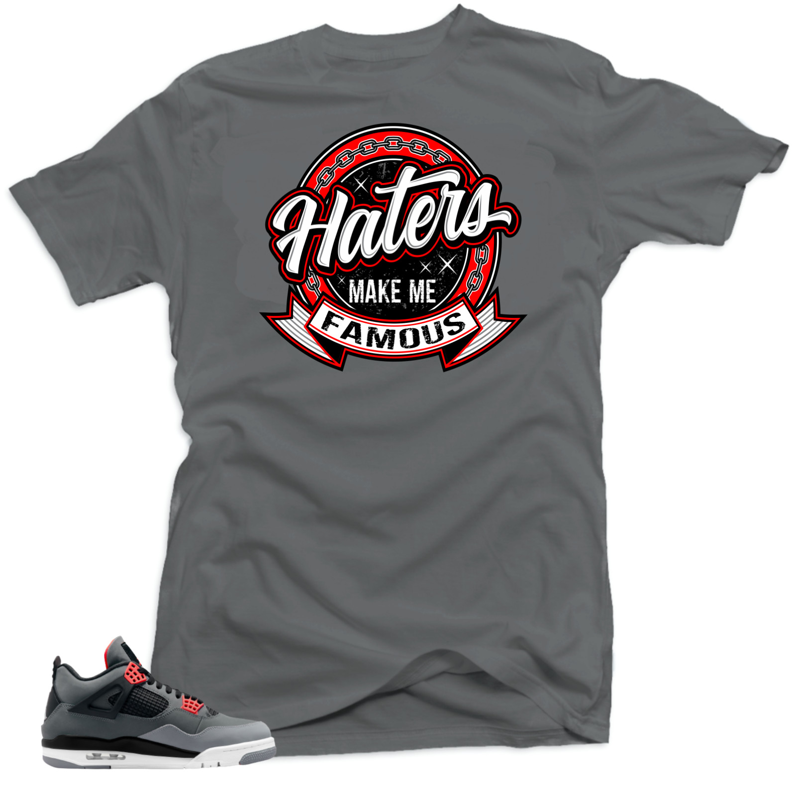 Shirt To Match Jordan 4 Infrared Volt – Haters Snelos Match Shirts