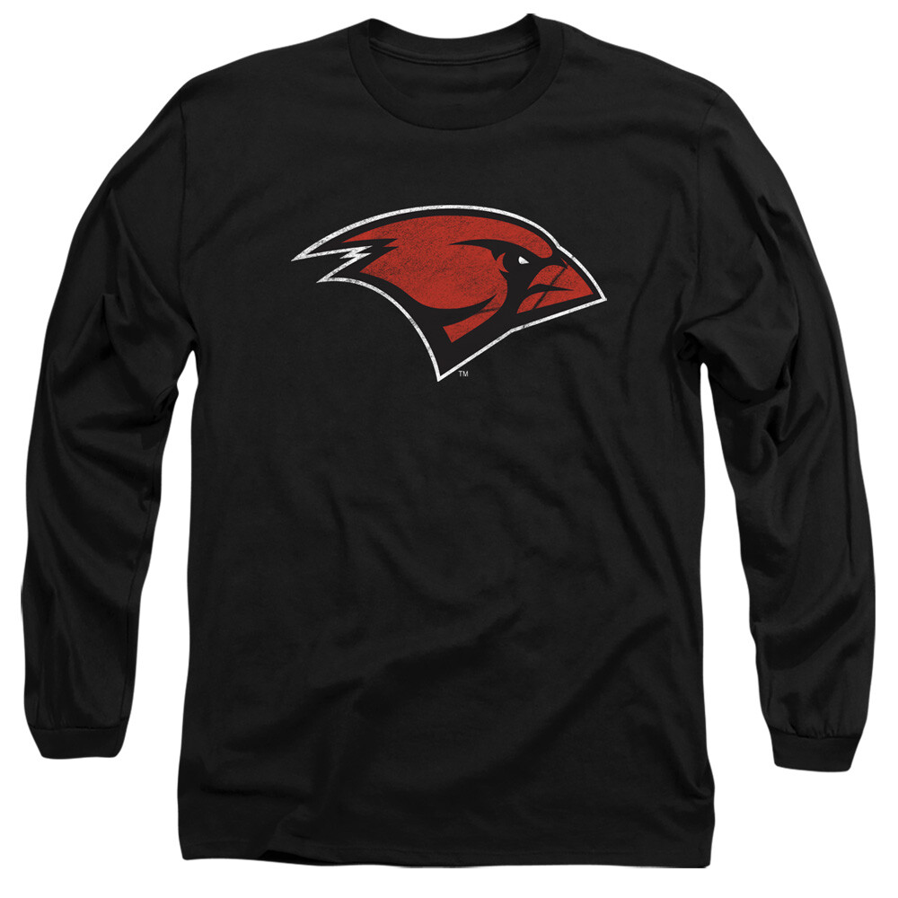 Uni of The Incarnate Word Adult Long Sleeve T-Shirt Distressed, Black, S-3XL