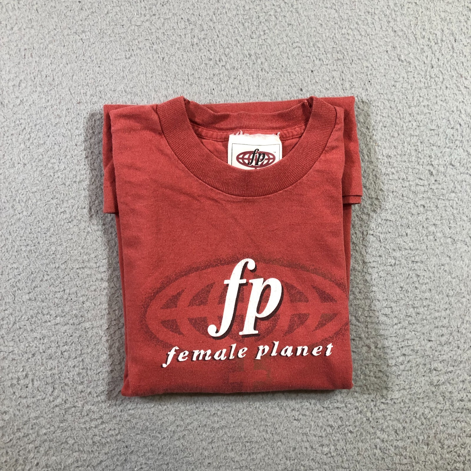 Vintage Female Planet T Shirt Mens M Red single stitch