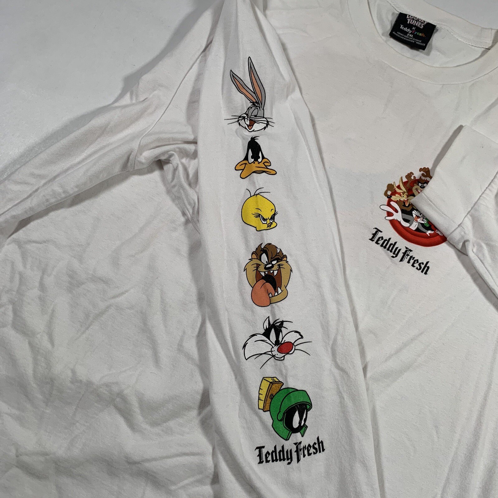 Teddy Fresh x Looney Tunes Adult 2XL Thats All Folks Long Sleeve T-Shirt Porky