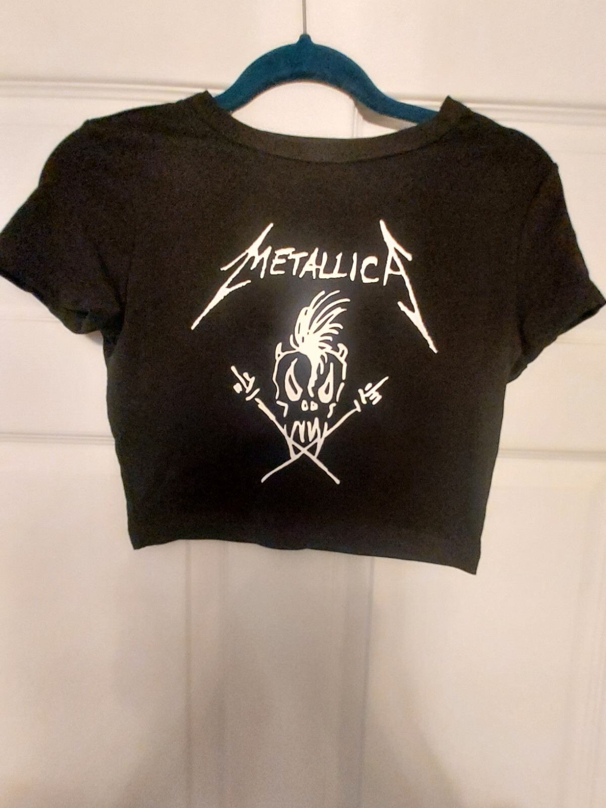 Metallica Baby Tee METALLICA crop Top Metallica Cropped Shirt Womens Pick Size