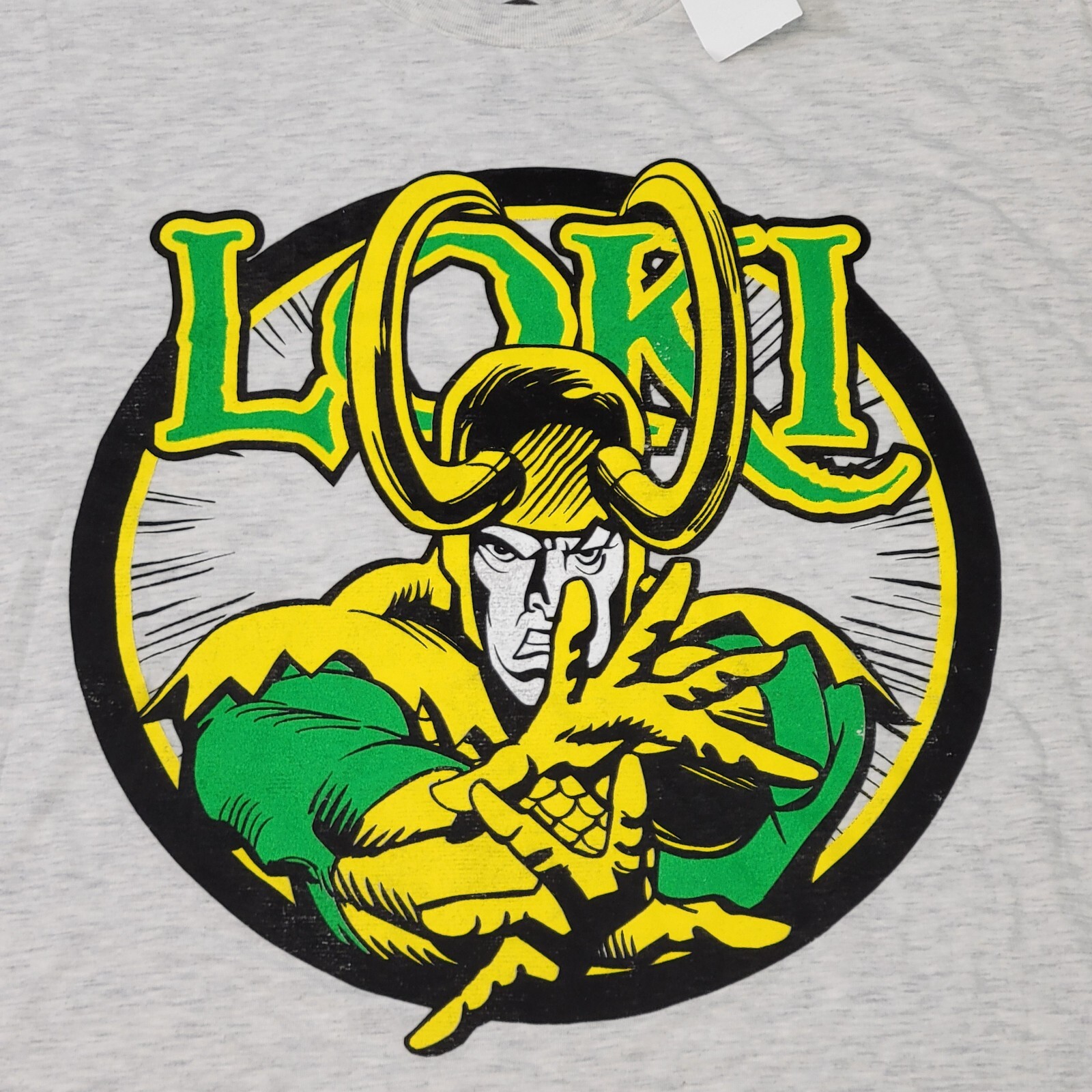 Marvel Comics Graphic T-Shirt Men’s 3XLT Light Gray Loki New