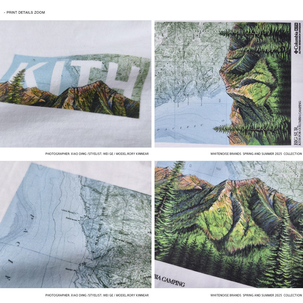 KITH FOR COLUMBIA COTTON PRINT TEE UNISEX