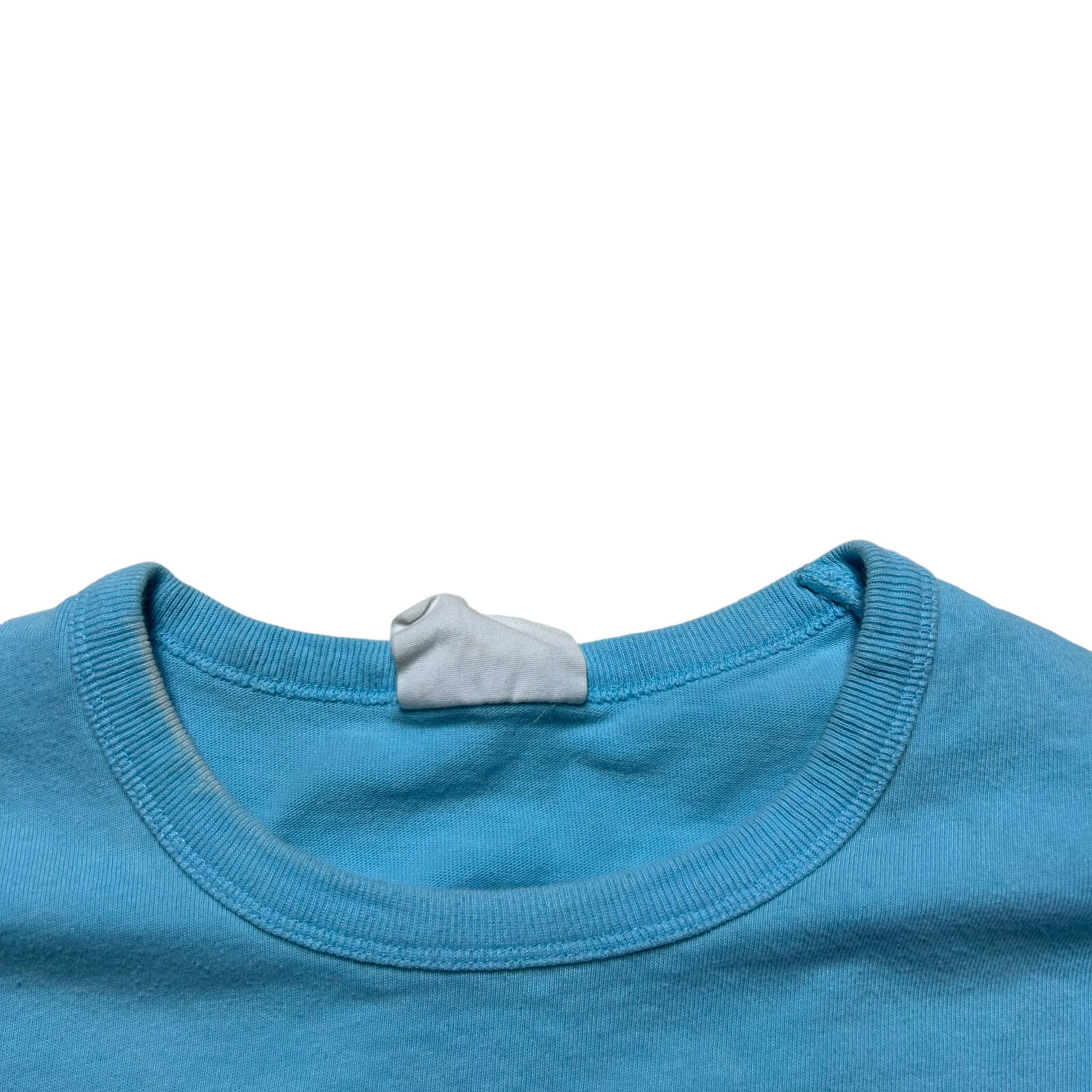 Champion Shirt Mens Small Aqua Blue Short Sleeve Casual Crew Neck