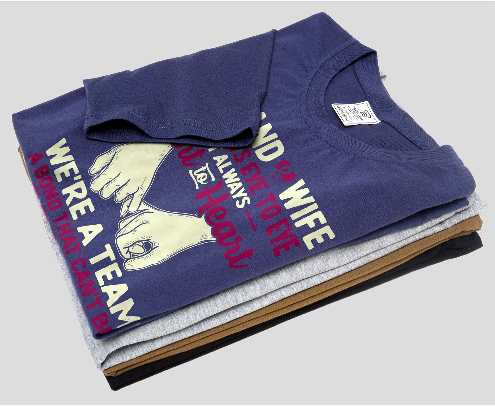 Men’s Husband and Wife T-shirt couple Valentine’s day anniversary family gifts