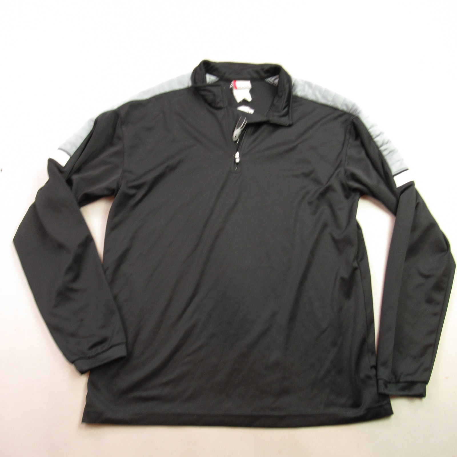 Spyder Shirt Mens Large 1/4 Zip Long Sleeve Outdoor Lightweight Black Casual