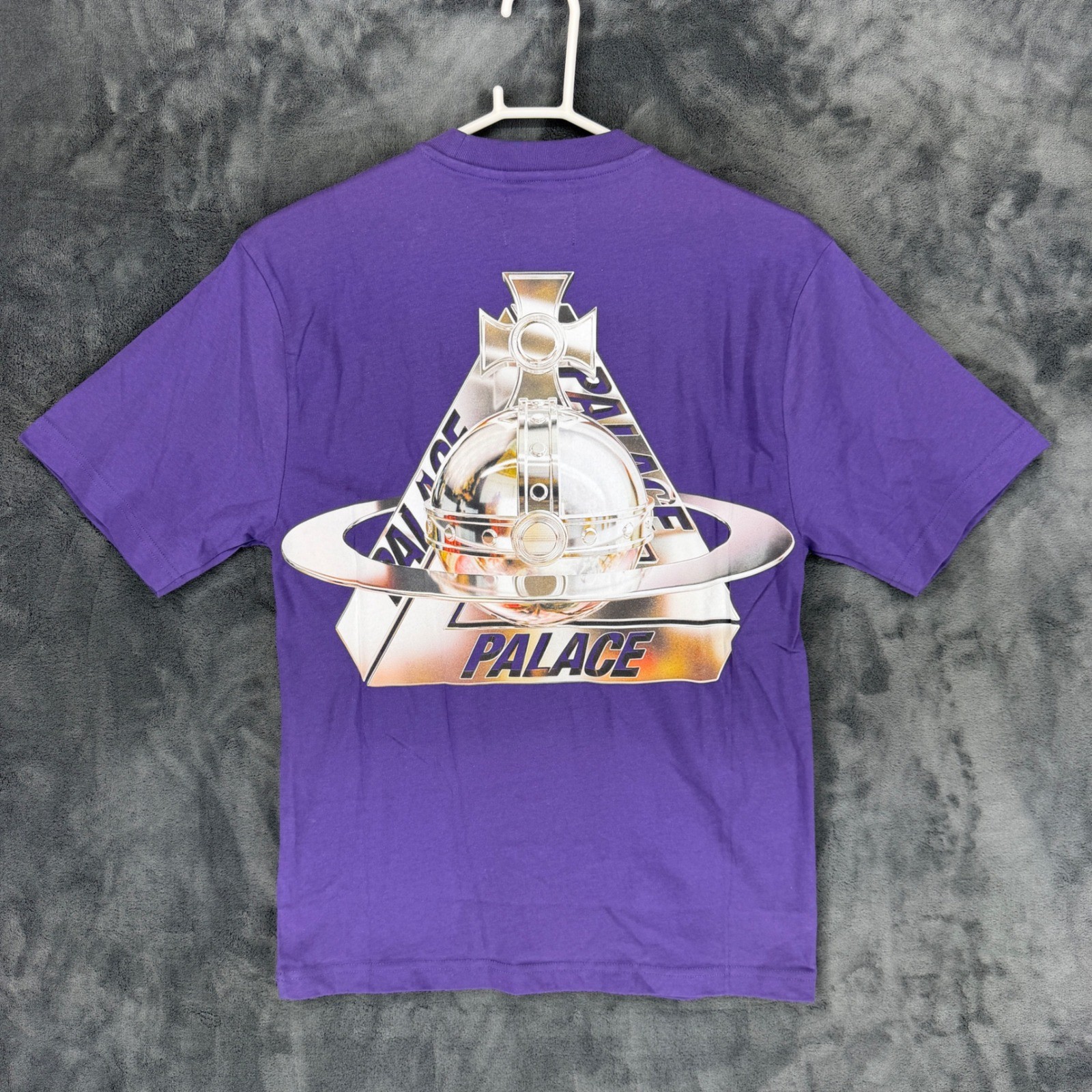 Palace Vivienne Westwood Orb T-Shirt Purple AW24 Graphic Tee Mens XS NEW