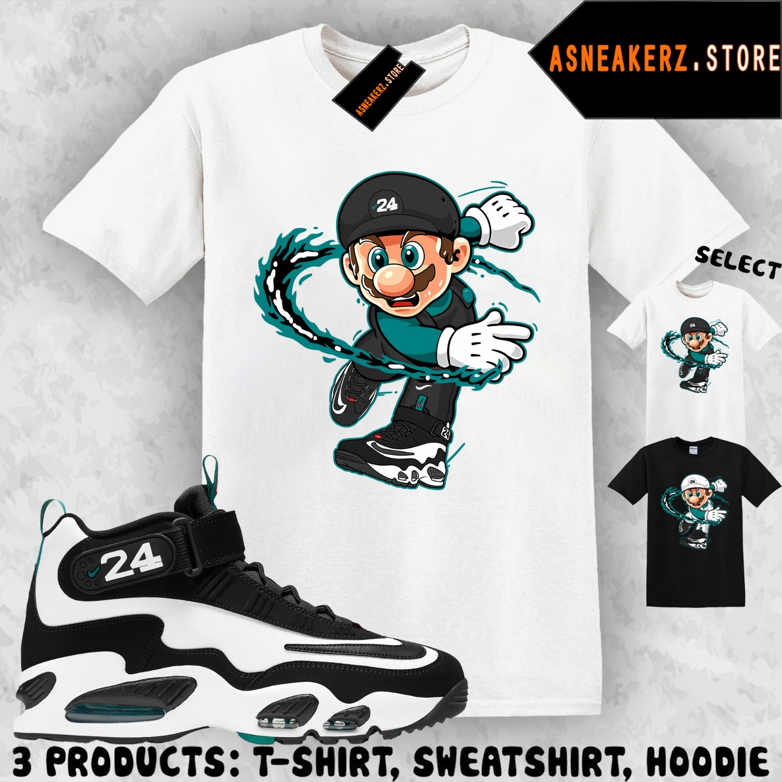 Shirt Matching Air Griffey Max 1 Freshwater 2026 Match Sneaker Sneakerhead Mario